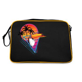Toucan retroneon - Retro Bag - black/gold - Back