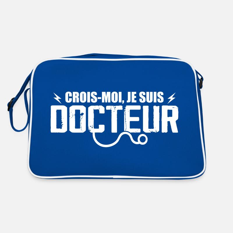Glauben Sie mir, ich bin Arzt Retro Tasche