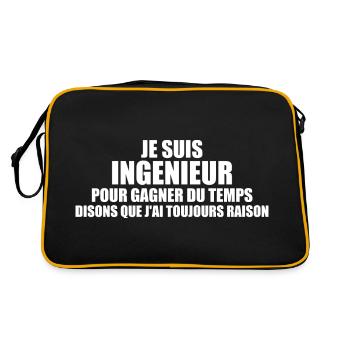 Engineering - Mechanics - Engineers - Engineer - Retro Bag - black/gold - Back
