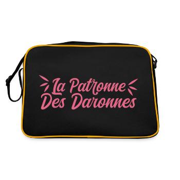 La Patronne Des Daronnes - Sac Retro - noir/or - Dos