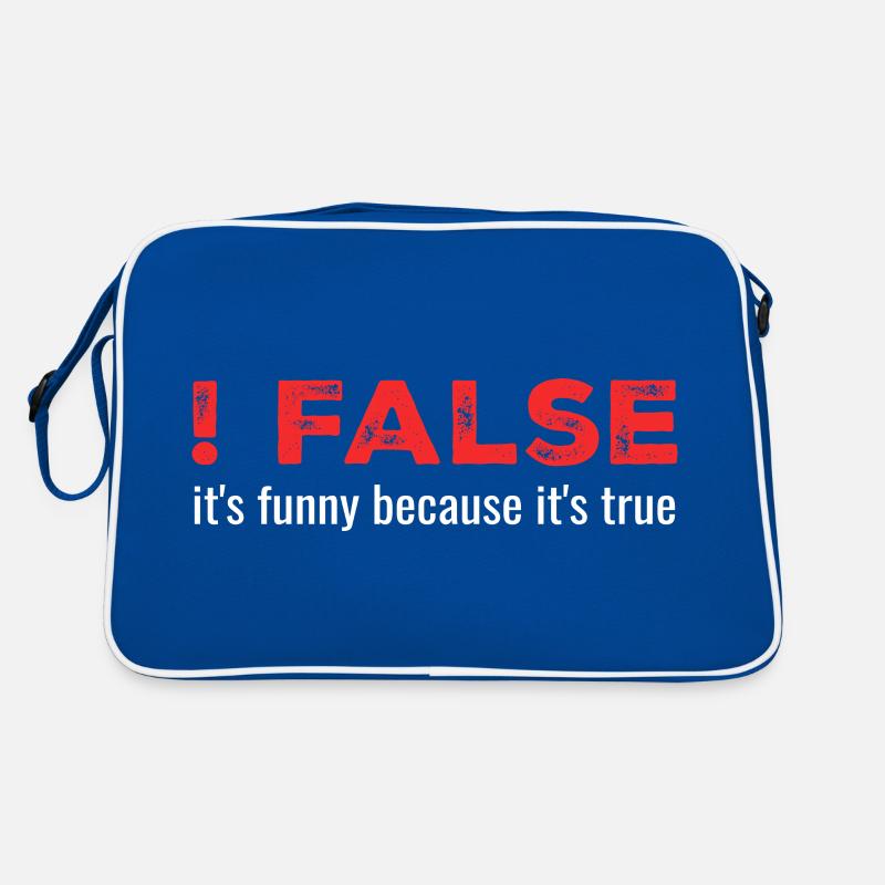 ! False - It's Funny Because It's True Retro Bag