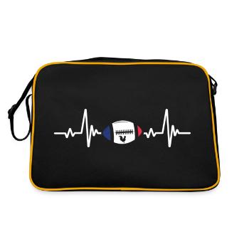 Rugby Battement De Coeur - Sac Retro - noir/or - Dos