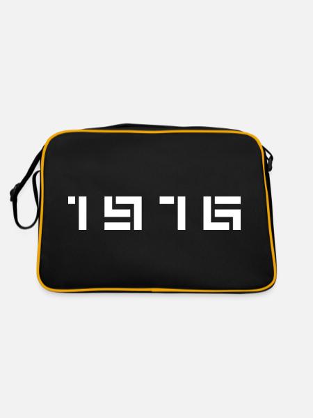 Année de naissance Anniversaire Né en - Fabriqué en 1976 - Sac Retro - noir/or - Dos