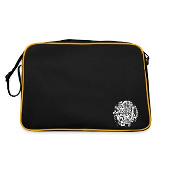Trois Rois Mages - Squelettes humains avec des fleurs - Sac Retro - noir/or - Dos