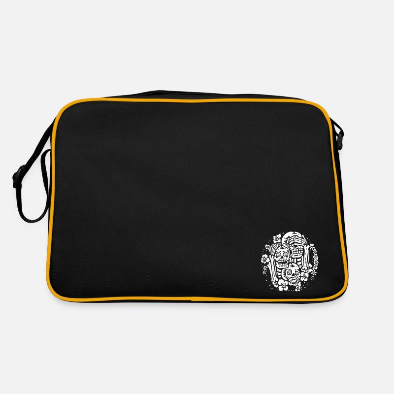 Three Wise Men - Human Skeletons with Flowers Retro Bag