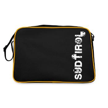Südtirol - Retro Tasche - Schwarz/Gold - Hinten