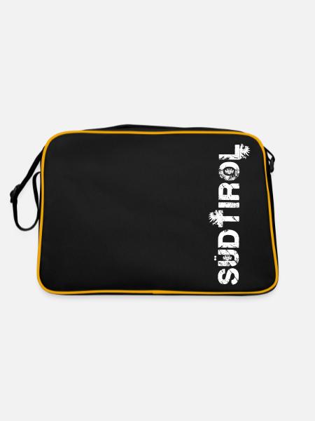 Südtirol - Retro Tasche - Schwarz/Gold
