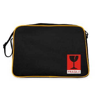 FRAGIL - Retro Bag - black/gold - Back