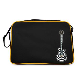 Guitar // Illustration // Wylde - Retro Bag - black/gold - Back