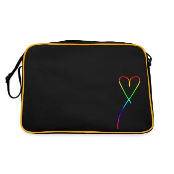 Coeur de fierté - Sac Retro - noir/or - Dos