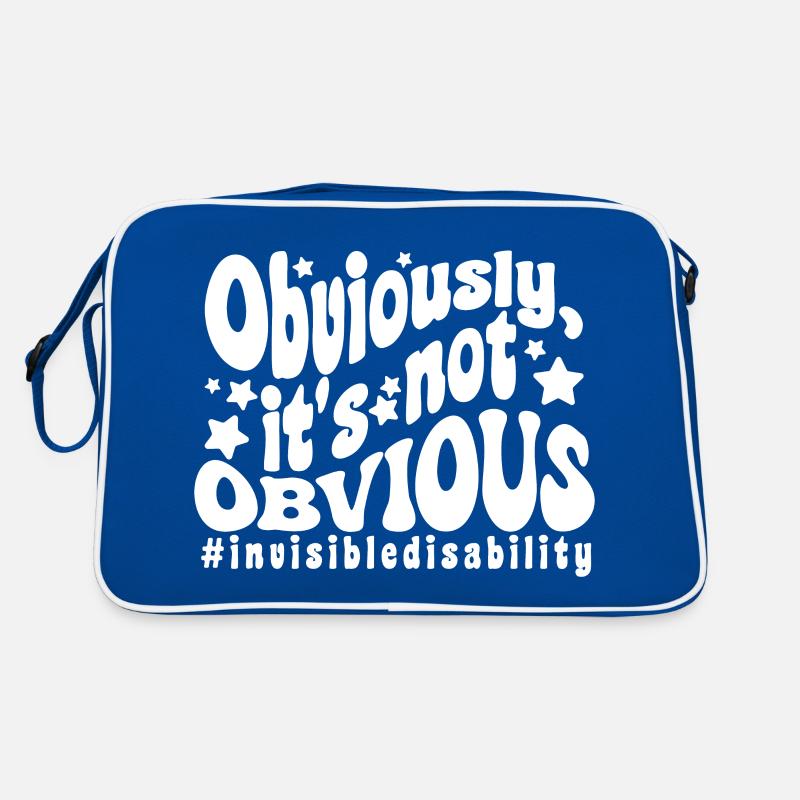 Unsichtbare Behinderung Retro Tasche