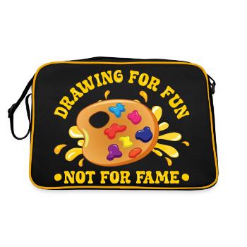 Artiste peintre dessin graphique pour l’art amusant en disant - Sac Retro - noir/or - Dos