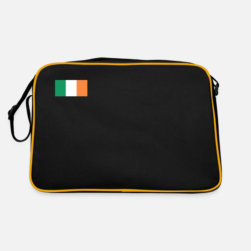 Irish flag - Retro Bag - black/gold