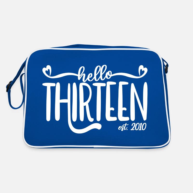 13e anniversaire filles 13 Hello Thirteen Est. 2010 Sac Retro