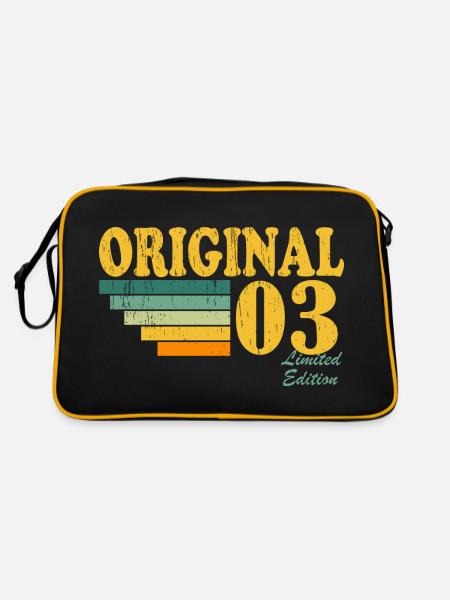 Original 2003 vintage vintage cadeau d’anniversaire - Sac Retro - noir/or