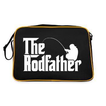 Le Rodfather - Drôle de papa pêcheur - Sac Retro - noir/or - Dos