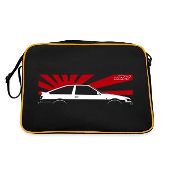 Voiture du marché intérieur du Japon JDM AE86 - Sac Retro - noir/or - Dos