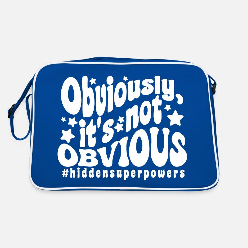 Obviously, it's not obvious (super powers) Retro Bag