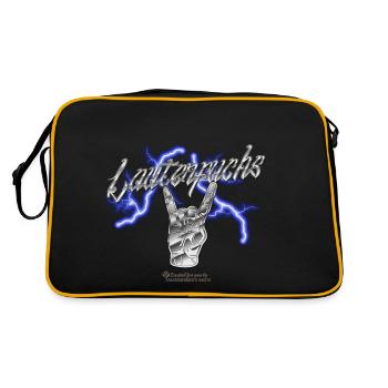 French fries fork Lauterfuchs - Retro Bag - black/gold - Back