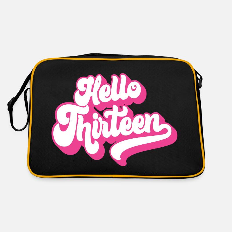Cadeau 13e anniversaire, Hello Thirteen, 13 ans Sac Retro