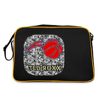 TED ROXX - Club WoW - Sac Retro - noir/or - Dos