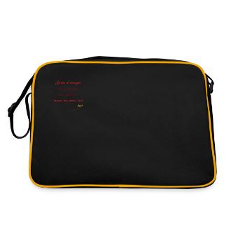 Laisse les gens avoir tort - Sac Retro - noir/or - Dos