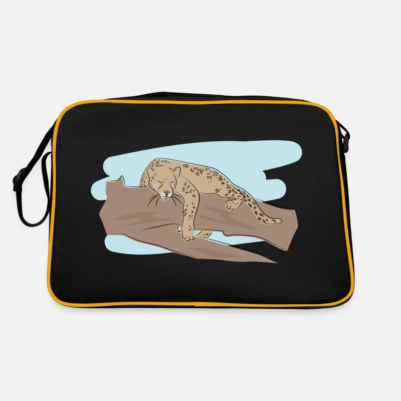 Illustriertes Design mit Jaguar Retro Tasche