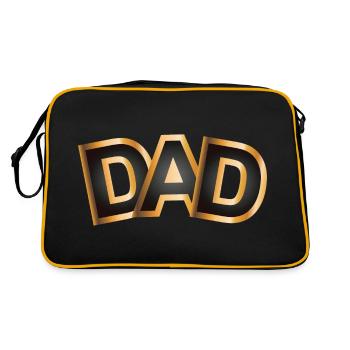 Dad is golden - Retro Bag - black/gold - Back