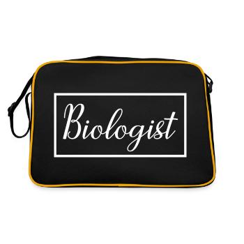 Biologist Proud Graduated Biology Student - Retro Bag - black/gold - Back