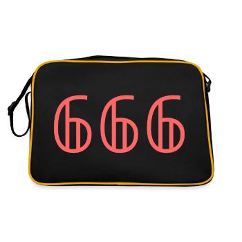 Angel Numbers |666|. - Retro Bag - black/gold - Back
