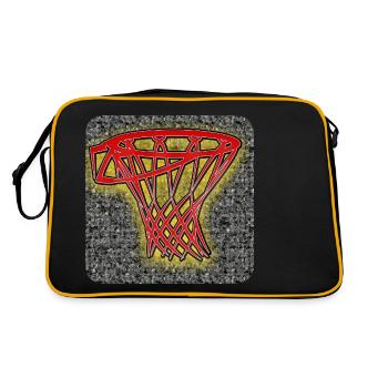 Cerceau de basket - Club WoW - Sac Retro - noir/or - Dos