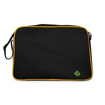 Good luck - Retro Tasche - Schwarz/Gold - Hinten
