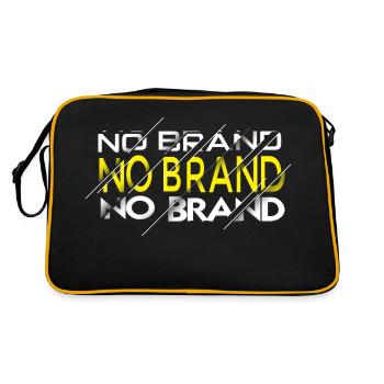 PAS DE MARQUE - TRANCHE - Sac Retro - noir/or - Dos