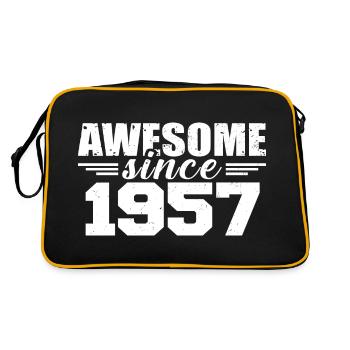 Né en 1957 Vintage Cadeau Anniversaire Rétro 1957 - Sac Retro - noir/or - Dos
