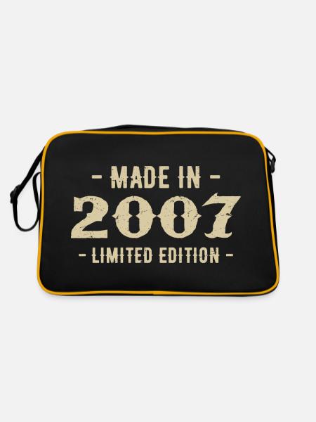 Vintage 2007 Édition Limitée Cadeau 2007 - Sac Retro - noir/or - Dos