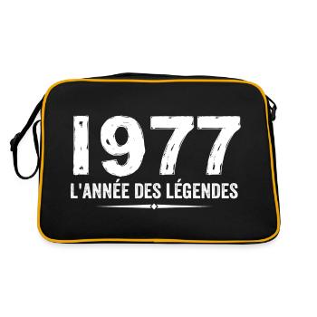 1977 Year of the Legends - 1977 Anniversary Gift - Retro Bag - black/gold - Back