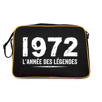1972 Year of the Legends - 1972 Anniversary Gift - Retro Bag - black/gold - Back