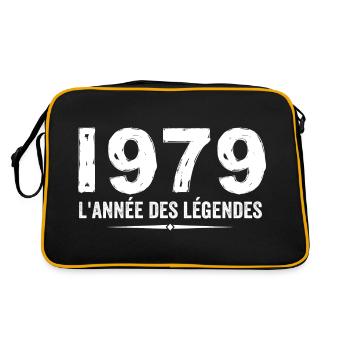 1979 Year of the Legends - 1979 Anniversary Gift - Retro Bag - black/gold - Back