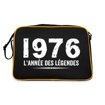 1976 Year of the Legends - 1976 Anniversary Gift - Retro Bag - black/gold - Back