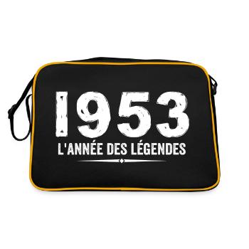 1953 année des legéndes - Cadeau Anniversaire 1953 - Sac Retro - noir/or - Dos