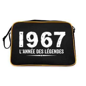 1967 année des legéndes - Cadeau Anniversaire 1967 - Sac Retro - noir/or - Dos