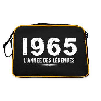 1965 année des legéndes - Cadeau Anniversaire 1965 - Sac Retro - noir/or - Dos