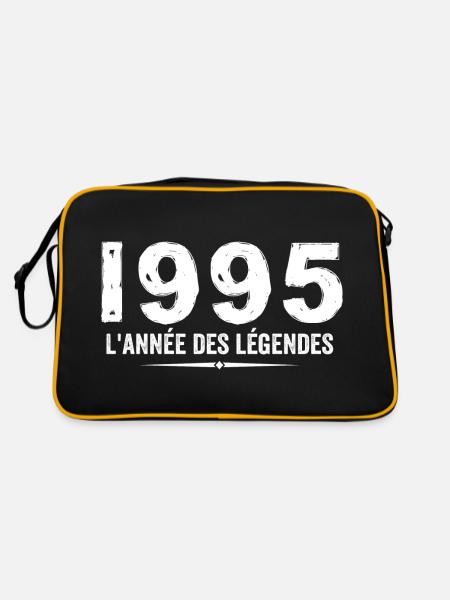 1995 Year of the Legends - 1995 Anniversary Gift - Retro Bag - black/gold - Back