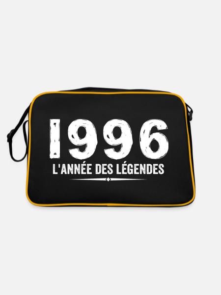 1996 Jahr der Legéndes - 1996 Jubiläumsgeschenk - Retro Tasche - Schwarz/Gold - Hinten