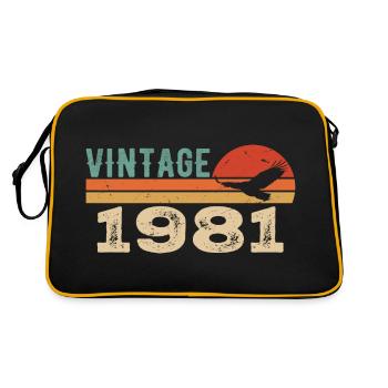 Vintage 1981 Cadeau D'anniversaire 1981 Retro 1981 - Sac Retro - noir/or - Dos