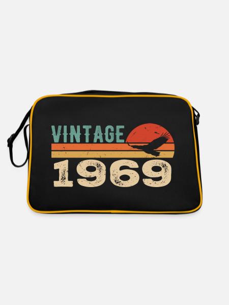 Vintage 1969 Cadeau D'anniversaire 1969 Retro 1969 - Sac Retro - noir/or - Dos