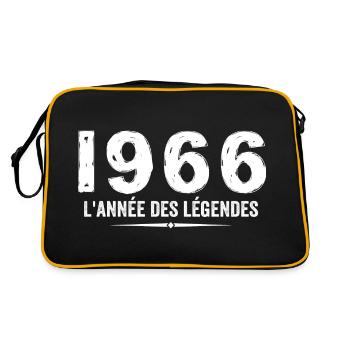 1966 année des legéndes - Cadeau Anniversaire 1966 - Sac Retro - noir/or - Dos