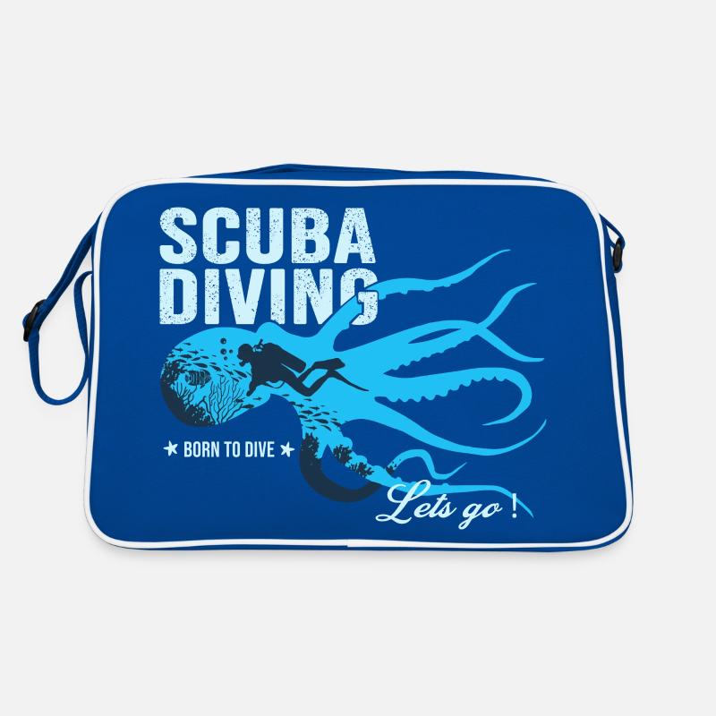 plongée Born to dive cadeau cool pour plongeur Sac Retro