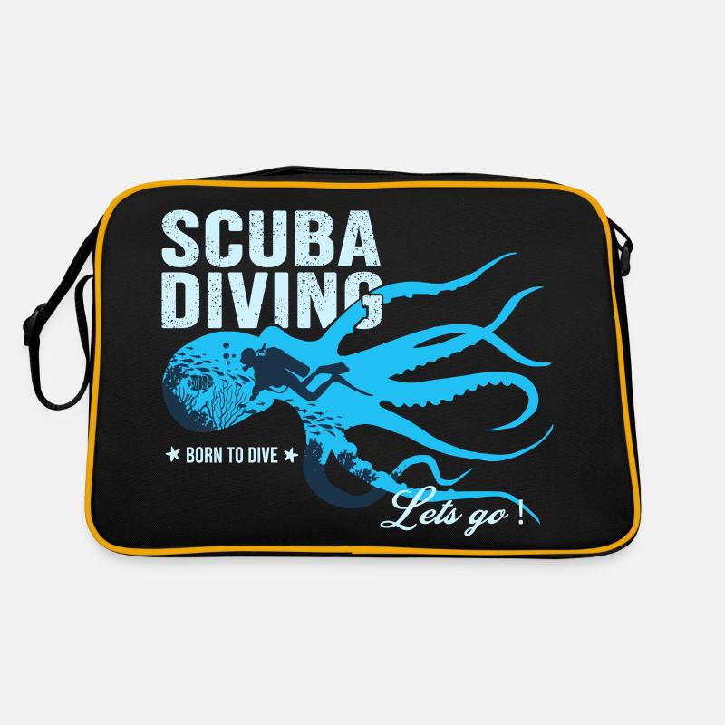 Diving Born to dive cool gift for diver Retro Bag