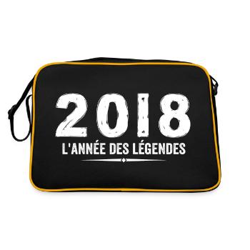2018 année des legéndes - Cadeau Anniversaire 2018 - Sac Retro - noir/or - Dos